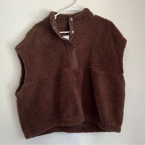 H&M Faux Shearling Sweater Vest